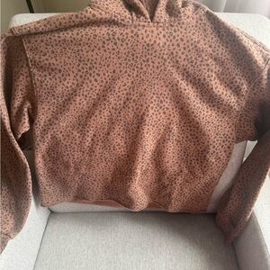 Abercrombie & Fitch Cozy Leopard Print Hoodie